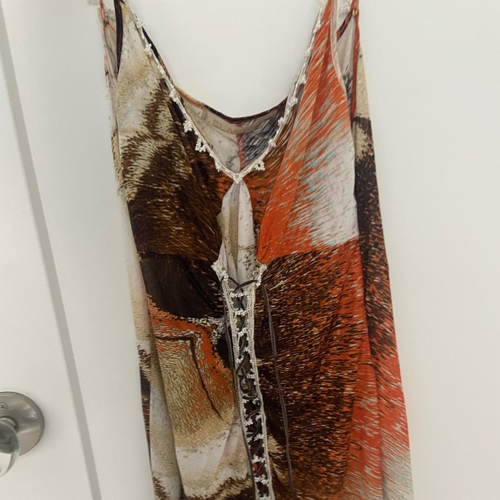 Vintage Italian Roberto Cavalli mid length dress